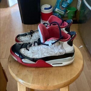 Jordache Red and Black Graphic High-Tops